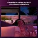 Hue Flux Outdoor 33-feet Multicolor LED Strip Light, 3000 lm, Vibrant Color and Ambiance, Flexible Outdoor Lighting, Chromasync Color Blending, Weatherproof, App and Voice Control