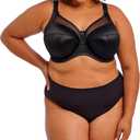 Goddess Women's Plus Size Keira Underwire Banded Bra (Black) 40N