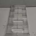 LARGER Compartment - 2 Tier Stackable Water Bottle Organizer Holder - for Stanley 40oz & Others' Large Tumbler - Clear Rack, 8 Cup Bottle Holder for Cabinet Home Countertop Fridge Pantry Shelf