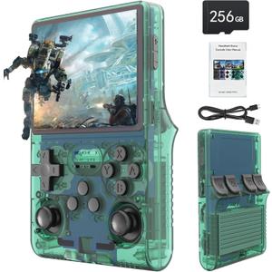 30000 Games in 1Handheld Game Console,3.5-Inch IPS Screen Retro Gaming Console,30000 Classic Games, 3800mAh,20Mainstream Emulator,Built-in 256G TF Card