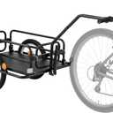 VEVOR Bike Cargo Trailer, 88/100/130/160 lbs Load Capacity, Heavy-Duty Bicycle Wagon Cart, Foldable Compact Storage with Universal Hitch