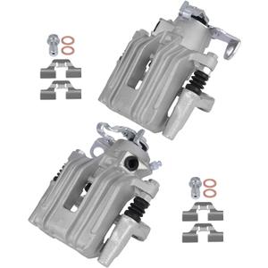 cciyu Rear Left & Right Brake Calipers Assembly w/Bracket 19B2575 19B2574 2000-2006 For Audi For TT Quattro,2000-2005 2008-2009 For Volkswagen For Jetta,2007-2009 For Volkswagen For Jetta City