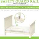 Wood Safety Guard Toddler Bed Rail for Twin, Full, Queen, King & Bunk Beds