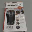 Hamilton Beach Fresh Grind Electric Coffee Grinder for Beans, Spices and More, Stainless Steel Blades, Removable Chamber, Makes up to 12 Cups, Black