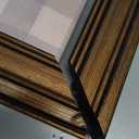 Gold Framed Vintage Easter Bunny Canvas Wall Art Black White Rabbit Sketch Print Drawing Poster Bunny and Spring Flowers Painting Neutral Cute Woodland Animal Picture for Baby Bedroom 12x16inch