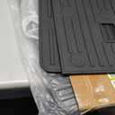 Cargo Liner Mat for 2020-2025 Ford Explorer 3rd Row Backrest and Trunk TPE Material, Scratch-Resistant, Custom Fit, Easy to Install and Clean