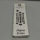 HEYMKGO Makeup Brushes Set, 12Pcs Professional Dual-ended Foundation Contour Powder Eyeshadow Brushes for Liquid, Cream, Powder for Blending Face Brush Tools - Bag Included, Great for Travel, Black