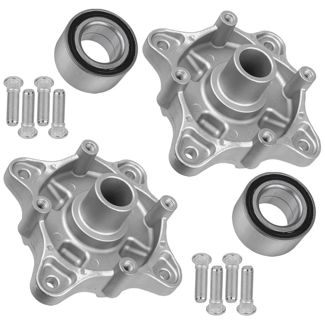 Caltric 2 Rear Wheel Hub with Bearing and Bolt Compatible with Polaris RZR 800 EFI/RZR S 4 800 2008-2014