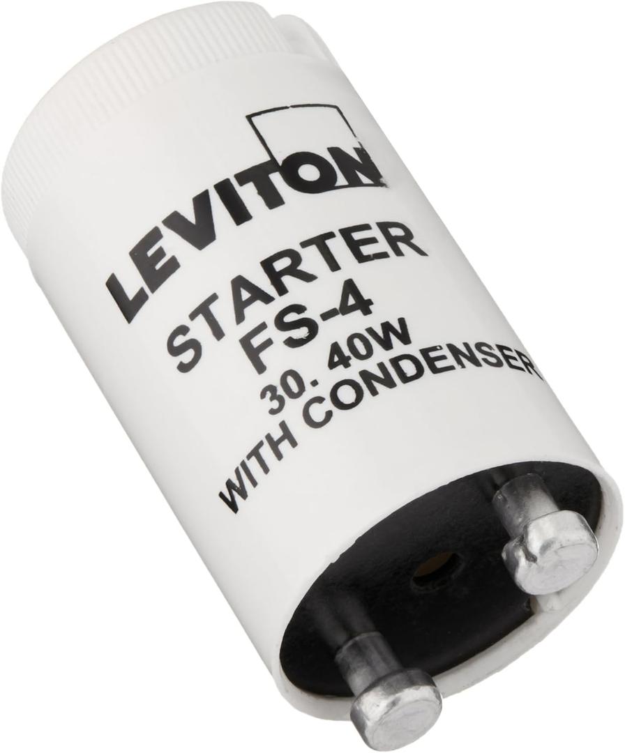Leviton Decora White 0.406 in. Plastic Adapter for Rotary Dimmers, 1-Pack, 80400-W
