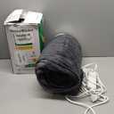 Heated Blanket Electric Full, Soft Flannel Heating Blanket with 8 Hours Auto Off 10 Fast Heating Levels Machine Washable Sherpa Heated Blanket with Overheating Protection (Gray)