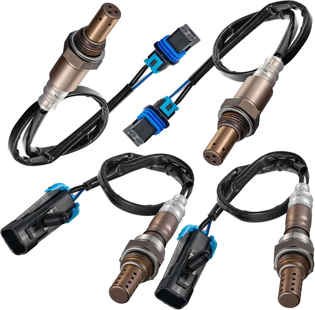 BDFHYK O2 Oxygen Sensor Upstream Downstream 234-4337 234-4018, Compatible with Chevy Silverado 1500 Compatible with GMC Yukon Yukon XL 1500 2007, 19178116, 19178935 12589321,12597989Replacement (4Pcs) BDFHYK O2 Oxygen Sensor Upstream Downstream 234-4337 234-4018, Compatible with Chevy Silverado 1500 Compatible with GMC Yukon Yukon XL 1500 2007, 19178116, 19178935 12589321,12597989Replacement (4Pcs)