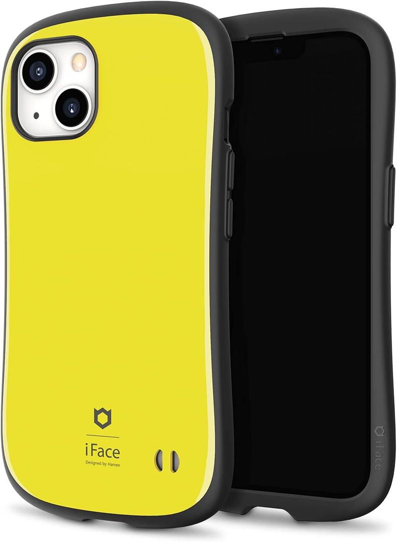 iFace First Class Designed for iPhone 13 (6.1")  Cute Shockproof Dual Layer [Hard Shell + Bumper] Phone Case [Drop Tested] - Yellow