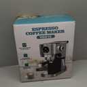 VEGETA Espresso Machine 20 Bar, Small Coffee Maker with 40oz Removable Water Tank, Stainless Steel Espresso Machine with Steam Milk Frother, Latte & Cappuccino Machine for Home, Silver