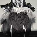 Seasons Halloween Girls Ghostly Skeleton Costume (M(8-10))