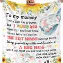 New Mom Gifts, Moms to be Gift, First Time Mom Gifts, Pregnancy Postpartum Gift for Mommy Mother, Soft Flannel Throw Blanket 60"50"