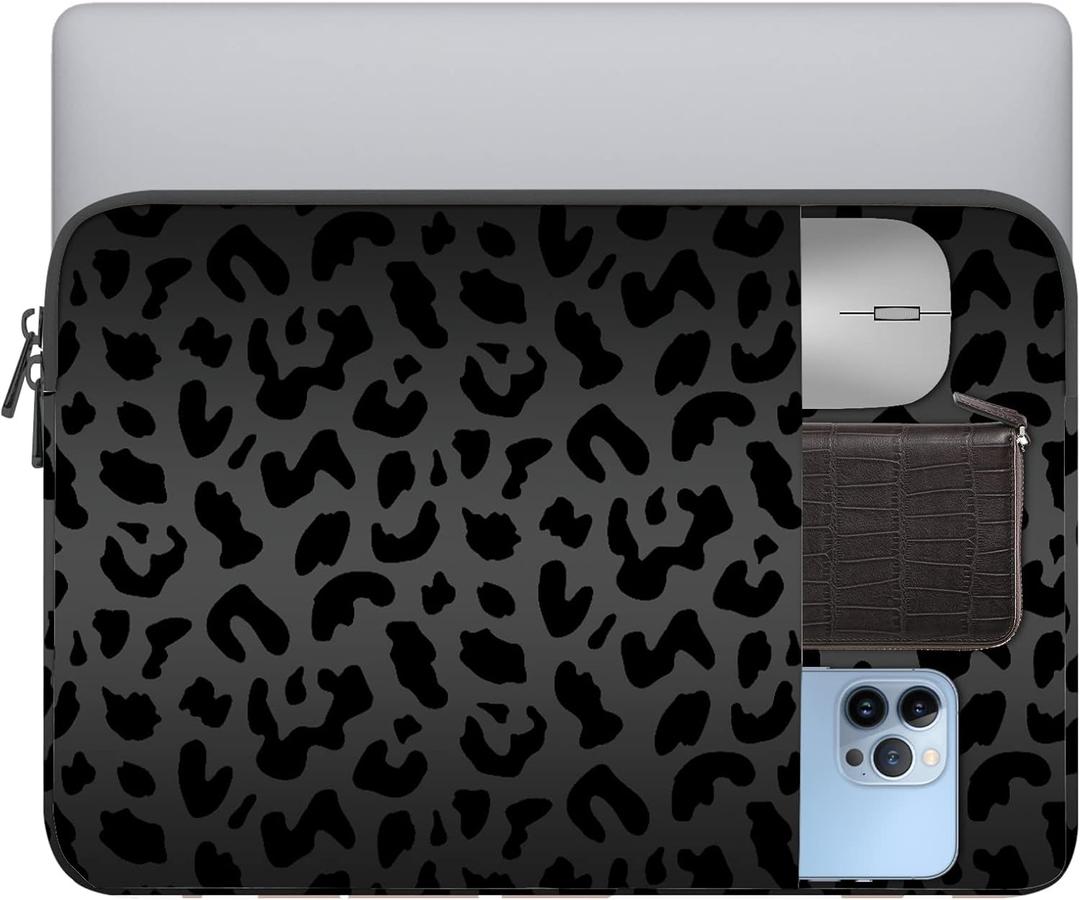 Laptop Sleeve Bag 15.6-16 inch, Compatible with MacBook Air 15 inch M2 2023 A2941/16 Pro M2 A2780 M1 A2485 /Pro Retina 15 A1990,Chromebook,HP,15.3-16 inch Notebook (Black Leopard Cheetah) Laptop Sleeve Bag 15.6-16 inch, Compatible with MacBook Air 15 inch M2 2023 A2941/16 Pro M2 A2780 M1 A2485 /Pro Retina 15 A1990,Chromebook,HP,15.3-16 inch Notebook (Black Leopard Cheetah)