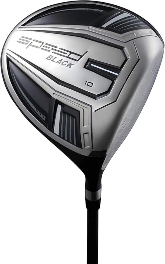 Speed Titanium Driver Golf Club, 10, 11.5, 12.5 Loft (Right-Handed), Ultra Lightweight Graphite Shaft, Oversized Sweet Spot, Aerodynamic Design, USGA Conforming Mens Golf Driver + Deluxe Headcover