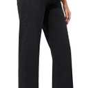 FABRACK Women's Maternity Jeans Mid-Rise Wide Leg Jeans Expandable Waist Straight Denim Pants for Pregnancy and Postpartum 2, L