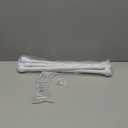 Heavy Duty Curtain Rods No Drilling for Windows 30 to 45 Inches,5/8 Inch Diameter No Drill Small Curtain Rod Set with Adhesive Brackets, White