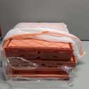 SNSLXH 5 Pack Stackable Closet Organizer Box, Multifunctional & Foldable Closet Storage Basket for Bathroom Kitchen Laundry Room Wardrobe Storage, Space-Saving Clothes Storage Drawer Organizer, Pink