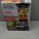 BLACK+DECKER PowerCrush Multi-Function Blender with 6-Cup Glass Jar, 4 Speed Settings, Silver