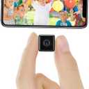 Mini Indoor Wireless WiFi Camera Small Home Security Cameras 2025 Tiny Body Small Outdoor Camara Micro Nanny Cam Pet Dog Babysitter House Security Camaras micro Door Room Cams No Need Wifi Camera (Black)