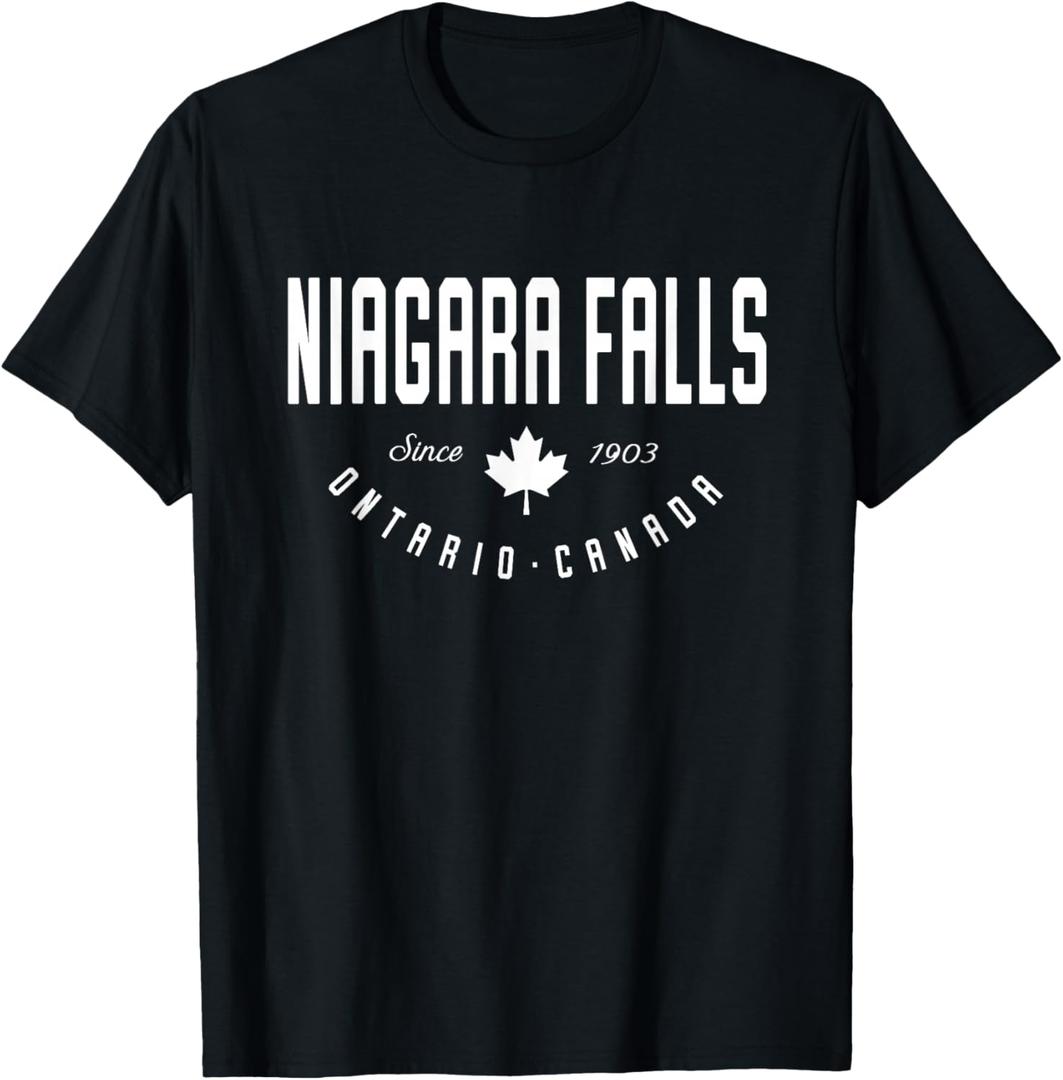 CA Niagara Falls Ontario Canadian Maple Leaf T-Shirt XL
