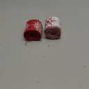 2 Rolls Christmas Ribbons for Crafting, Xmas Wired Edge Ribbon Red White Burlap Ribbon Bow Winter Holiday Snowflake Wired Ribbons for Gift Wrapping Christmas Sewing DIY Crafts Supplies Style 2: 2R Snowflake