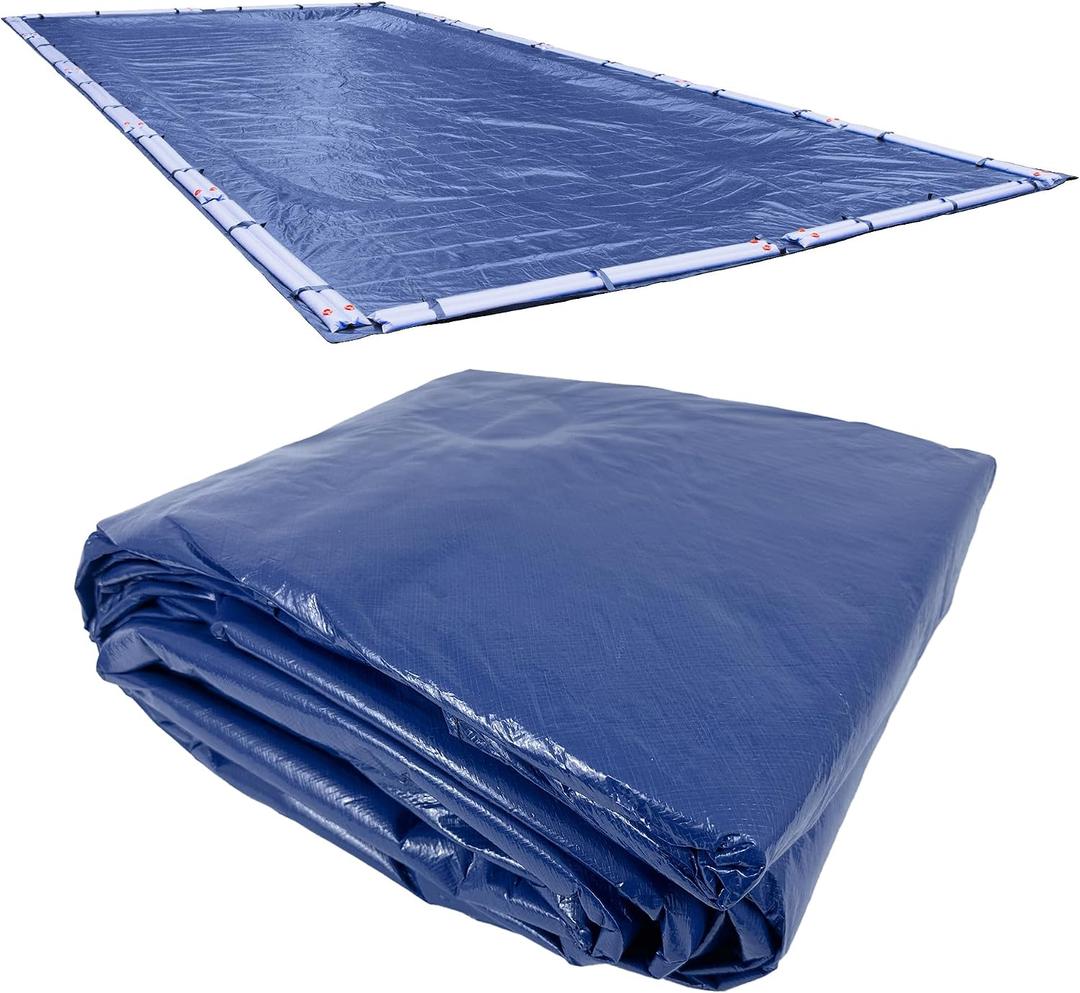 Robelle 18 x 40 ft Professional Supreme Blue Pool Cover for Inground Pools | Blue Winter Cover, 5 ft Overlap (23 x 45ft Cover Size), Solid 12 x 12 Scrim, 3.7 oz/yd2