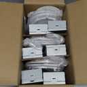 4 inch 6 Pack Recessed Lighting, 5CCT LED Recessed Light with Junction Box, Dimmable Canless Wafer Downlight,2700K-5000K Selectable, 9W, 120V, 750LM, ETL FCC (White)
