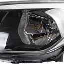 Dasbecan Halogen Headlight Compatible With Kia Soul 2014-2019 left driver side Headlight Assembly Chrome Housing Replaces# 92101-B2270 92101B2270 KI2502167