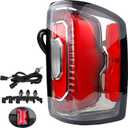 LED Tail light Compatible with GMC Sierra 1500 Denali/SLT 2016-2019, Rear Taillights with Bulbs and Harness Replaces 84233588 84365931 Running Brake Turn Signal - Rear Right Passenger Side RH
