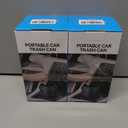 2 x Car Trash Can Bin with Lid - Mini Car Garbage Can Cup Holder-Black Small Leakproof Vehicle Trash Bin-Automotive Organizers and Storage for Back Seat Door SUV Accessories