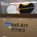 Framed Large Modern Abstract Wall Art for Living Room, Set of 3 Piece Black and White Gold Luxury Artworks, Geometric Painting Print for Dining Room Entryway Hallway Home Office Wall Decor, 24x36 In