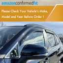 Side Window Visors rain Guards Vent Deflectors Compatible with Honda Civic Hatchback 2016-2021, Vent Deflector Window Rain Guard Sun Shade Visors, Car Acessories 4PCS 2016 2017 2018 2019 2020 2021