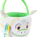 Crayola Color Me Plush, Easter Basket with 3 Ultra-Clean Washable Markers, Green Dinosaur, Creative Fun for Boys and Girls Ages 3 and Up