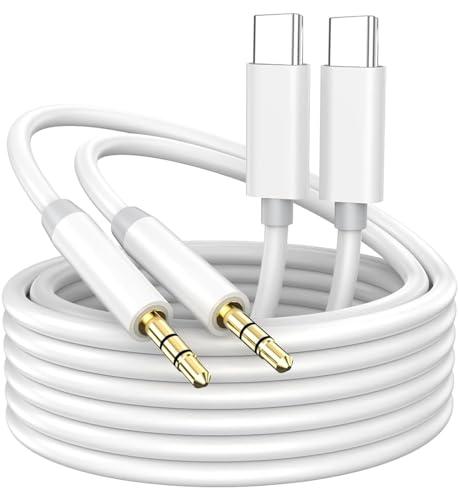 Pack of 8, Apple USB-C to 3.5mm Aux Cable, MFi Certified Car Stereo Audio Cord for iPhone 15/16, iPad Pro, MacBook Air/Pro
