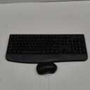 Wireless Keyboard and Mouse Combo, EDJO 2.4G Full-Sized Ergonomic Computer Keyboard with Wrist Rest and 3 Level DPI Adjustable Wireless Mouse for Windows, Mac OS Desktop/Laptop/PC (Black)