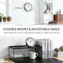 Wireless Hidden Camera Nanny Cam Clock 1080P FHD Hidden Spy Cameras for Home Real-Time View Motion Detection WiFi Wall Clock Security Camera Indoor No Audio