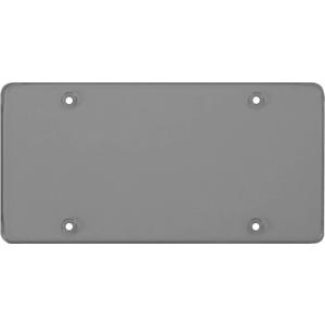 Cruiser Accessories 76200 License Plate Frame - Tuf Flat Shield, Smoke Plastic