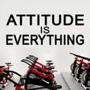2 x AnFigure Inspirational Wall Decals Gym Office Motivational Quotes Wall Stickers Sports Workout Fitness Workplace Business Art Vinyl Home Decor Attitude is Everything 23"X9"