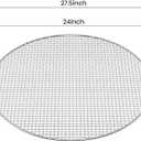 Stanbroil Fire Pit Cooking Grill Grate - Outdoor Round BBQ Campfire Grill Grid - Camping Cookware - Stainless Steel, 24 Inch