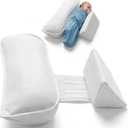 iBabie Side & Back Support Soft and Breathable Cushion for Rest & Playtime (Pure White)