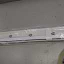 AURILOFT No Drill Cordless Vinyl Mini Blinds,White,27.5" W x 64" H