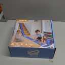 Flex Track 15 Ft Starter Set, Flexible Race Car Ramp Track for Ages 3 & Up with Suction Cups Compatible with Diecast 1/ 64th Cars (Blue)