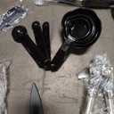 Cooking Utensils Set- 35 PCs Kitchen Utensils with Grater,Tongs, Spoon Spatula &Turner Made of Heat Resistant Food Grade Silicone and Wooden Handles Kitchen Gadgets Tools Set for Cookware (Dark Gray)