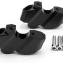 Dreamseek Motorcycle Handlebar Risers Move Back for Harley Sportster S 1250 RH1250 2021 2022 2023 2024 Handle Bar Clamp Adapter Mount Black