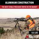 BOG DeathGrip Hunting Tripod, 7"-59", Lightweight, Gun Clamp, Shooting Rest