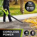 Mueller UltraStorm Cordless Leaf - Snow Blower, 130 MPH, 180 CFM Powerful Motor, Electric Leaf Blower for Lawn Care, Battery Powered Blower for Snow