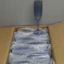 24 Pack Plastic Champagne Flutes Vintage Light Blue Goblet Champagne Glasses Unbreakable Wedding Toasting Glasses Diamond Wine Glasses Crystal Wine Cups Clear Drinking Glasses 5.5 OZ for Bridal Shower